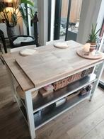 Keukenblok met 2 zitplaatsen, Ophalen, 100 tot 150 cm, 75 cm of meer, Zo goed als nieuw