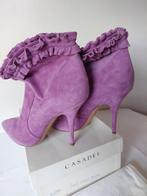 888B* Casadei - sexy paarse luxe laarzen met hoge hak (40), Kleding | Dames, Casadei, Hoge laarzen, Zo goed als nieuw, Verzenden