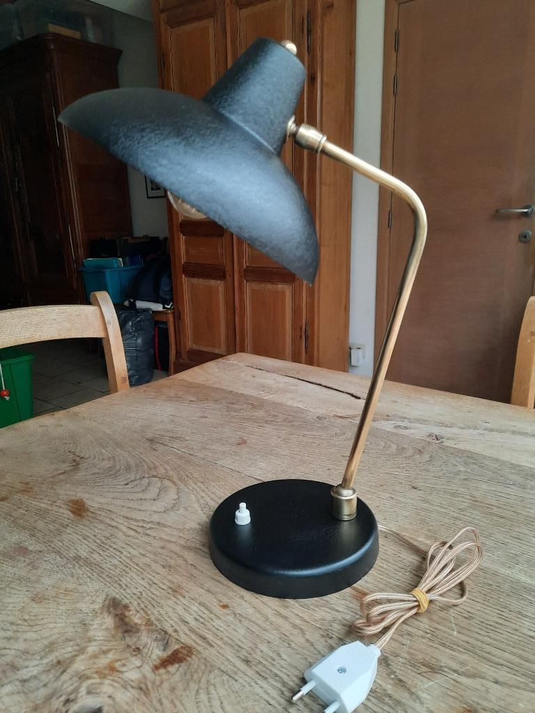 Vintage bureaulamp van 50 inch, Antiek en Kunst, Antiek | Verlichting, Ophalen of Verzenden