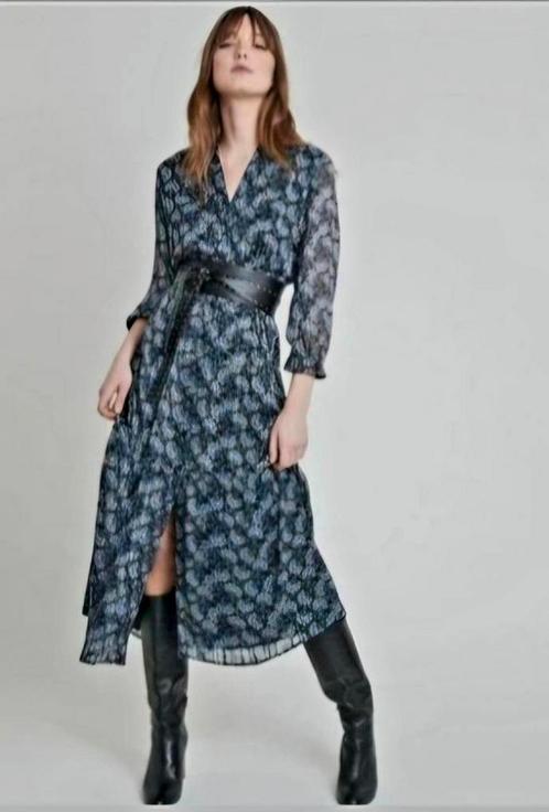 Lange fleurige jurk van Maison 123 - Maat xs, Kleding | Dames, Jurken, Zo goed als nieuw, Maat 34 (XS) of kleiner, Onder de knie