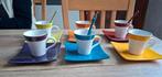 Koffieservies : Set van 6  demitasse - kopjes / unicro, Huis en Inrichting, Keuken | Servies, Ophalen of Verzenden, Keramiek