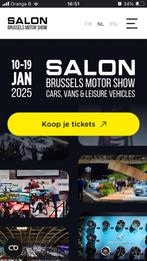 Brussel auto salon 2 tickets vrijdag 10/01, Tickets en Kaartjes