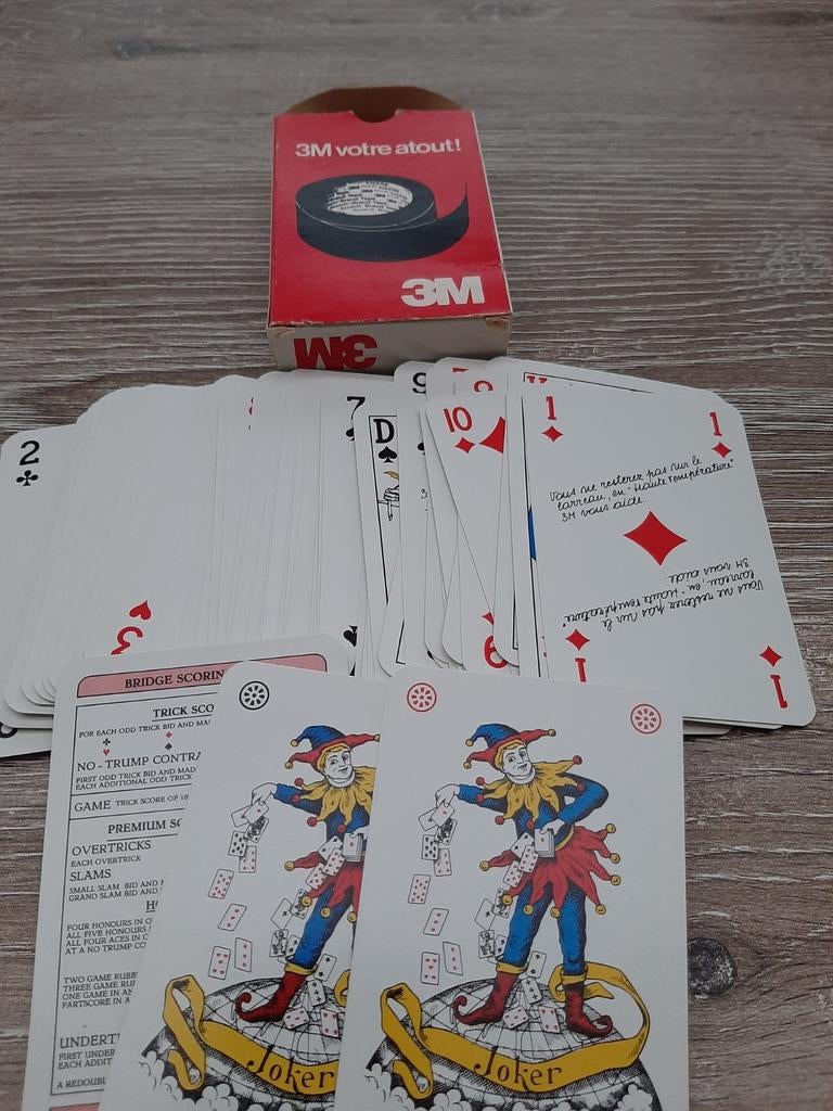 3M speelkaarten., Verzamelen, Speelkaarten, Jokers en Kwartetten, Ophalen of Verzenden, Zo goed als nieuw, Speelkaart(en)