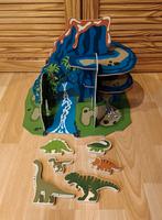 Houten dinosaurus eiland, Kinderen en Baby's, Speelgoed | Actiefiguren, Ophalen of Verzenden, Zo goed als nieuw