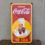 Emaille Coca-Cola bord, Verzamelen, Merken en Reclamevoorwerpen, Zo goed als nieuw, Ophalen