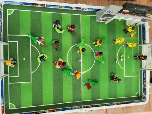 Playmobil voetbalplein, Kinderen en Baby's, Speelgoed | Playmobil, Gebruikt, Complete set, Ophalen