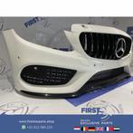 W205 C43 AMG VOORBUMPER Mercedes C Klasse WIT + GT GRIL COMP, Gebruikt, Ophalen of Verzenden, Bumper, Mercedes-Benz