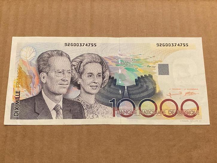 Billet Boudewijn et Fabiola de 10 000 francs TTB, Timbres & Monnaies, Billets de banque | Belgique, Billets en vrac, Enlèvement ou Envoi