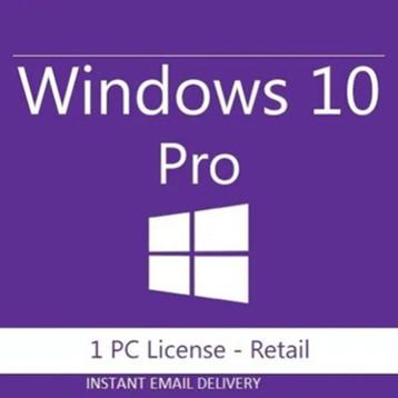 Windows 10 PRO - Clé d'activation, Informatique & Logiciels, Enlèvement, Neuf, Windows
