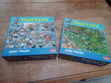 Puzzels THAT´S LIFE 1000 stukken aan 6 euro per stuk 