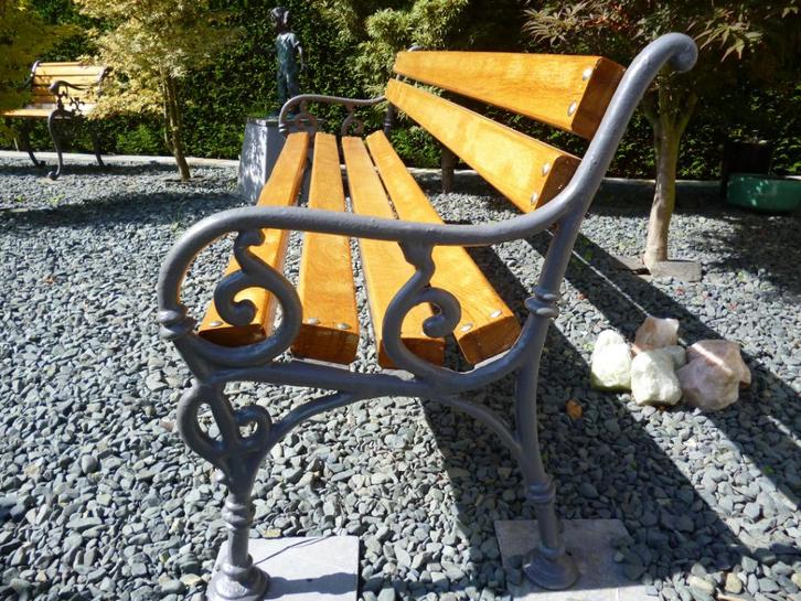 ancien banc en fonte de fer, Tuin en Terras, Tuinbanken, Zo goed als nieuw, Hout, Ophalen