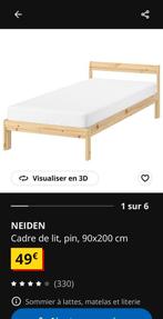 Lit Ikea neiden avec sommier à lattes, Enfants & Bébés, Enlèvement, Comme neuf