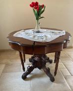 Antieke houten tafel met losse voet, Ophalen