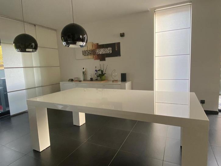 Tafel, Huis en Inrichting, Tafels | Eettafels, Zo goed als nieuw, 100 tot 150 cm, 200 cm of meer, Vijf personen of meer, Rechthoekig