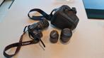 Canon EOS 200D + 3 lenzen(!) + 2 batterijen + tas, TV, Hi-fi & Vidéo, Appareils photo numériques, Enlèvement, Comme neuf, Reflex miroir