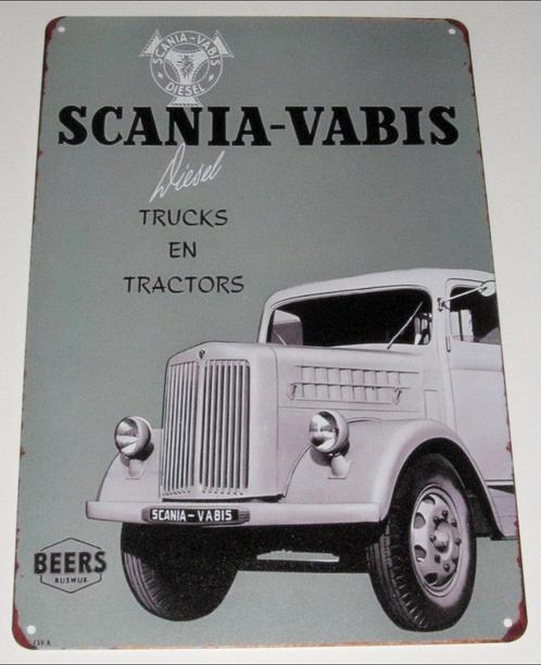 SCANIA - VABIS : Metalen Bord Diesel Trucks En Tractors, Verzamelen, Automerken, Motoren en Formule 1, Nieuw, Auto's, Verzenden