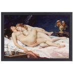 De slapers - Gustave Courbet canvas + baklijst 70x50cm, Huis en Inrichting, Nieuw, Print, 50 tot 75 cm, Oorspronkelijke maker