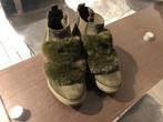 Dames schoenen groen met pels, dikke zool, enkele keren gedr, Kleding | Dames, Schoenen, Lage of Enkellaarzen, Ophalen of Verzenden