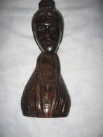 Polynesië houten beeld  vrouw hoofd, Antiek en Kunst, Kunst | Beelden en Houtsnijwerken, Ophalen of Verzenden