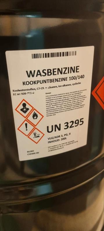 Wasbenzine 205 liters vat