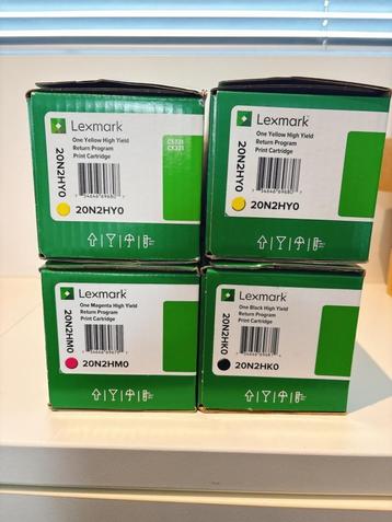 Lexmark Toner kleuren - verzegeld - hoog volume (was 249,-) beschikbaar voor biedingen