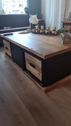 Industrieel mangohout salontafel, Huis en Inrichting, Tafels | Salontafels, Ophalen, 100 tot 150 cm, Nieuw, 50 tot 100 cm