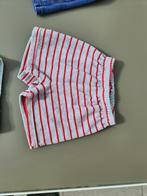 grijs met rode strepen, korte broek 74, Kinderen en Baby's, Babykleding | Maat 74, Ophalen of Verzenden, Zo goed als nieuw