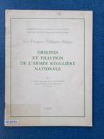 Origines et Filiation de L'Armée Régulière Nationale, Général, Utilisé, Baron Verhaegen, Enlèvement ou Envoi