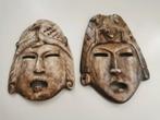 Vintage maskers Mayan Aztek Mexico, Utilisé, Enlèvement ou Envoi