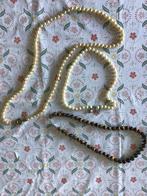 Antieke vintage 3 st colliers zilver slotjes en perlesfines, Ophalen of Verzenden, Zo goed als nieuw