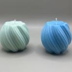 Luxe Handgemaakte Ovale Geurkaarsen Set – 2 Stuks – Met 3D E, Ophalen of Verzenden, Nieuw, Groen