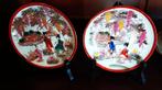 2 CHINESE BORDJES MET VERSCHILLEND SCHILDERWERK, Ophalen