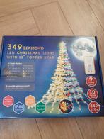 Kerstboomverlichting met ster 349 LED afstandsbediening, Diversen, Kerst, Ophalen of Verzenden, Nieuw
