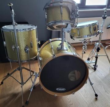 Drumstel gretsch vintage gold sparkle beschikbaar voor biedingen