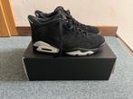 Nike Air Jordan 6 retro low black metallic silver noir 42,5, Ophalen of Verzenden, Zo goed als nieuw, Zwart