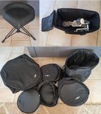 Drum accessoires: drumkruk K&M+Kick Pedaal Rogers+hoezenset, Muziek en Instrumenten, Drumstellen en Slagwerk, Ophalen, Zo goed als nieuw