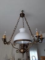 2 hanglampen, Huis en Inrichting, Gebruikt, 50 tot 75 cm, Ophalen, Glas