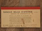 Congo : chequeboekje uit 1952, Verzamelen, Overige Verzamelen, Verzenden