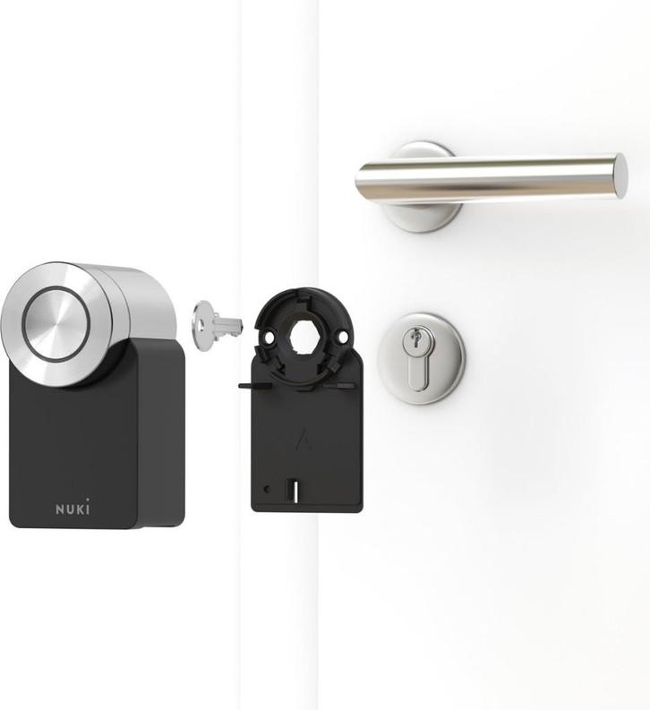 Nuki Smart Lock Pro 4.0 + 2 blocs d'alimentation Nuki, Maison & Meubles, Sonnettes, Comme neuf, Sans fil, Compatible avec les smartphones