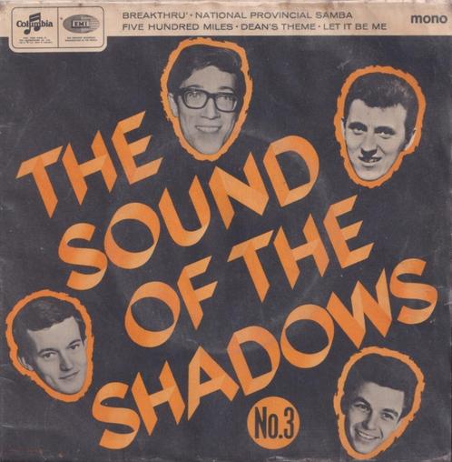 The Shadows – Breakthru / Five Hundred miles / Let it be me, Cd's en Dvd's, Vinyl Singles, Gebruikt, EP, Pop, 7 inch, Ophalen of Verzenden