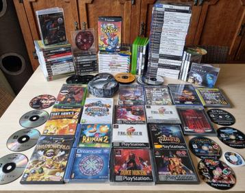 Groot Lot Games PS1 PS2 PS3 Xbox Wii Sega LEES BESCHRIJVING beschikbaar voor biedingen