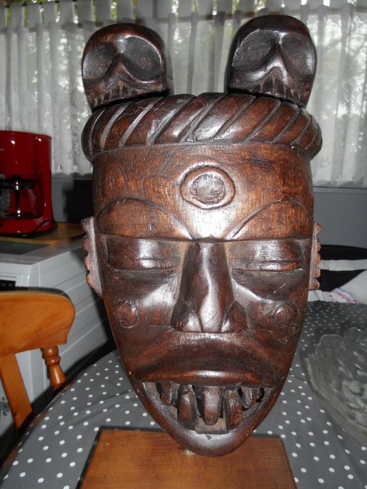 Afrikaans masker IBIBIO, Antiek en Kunst, Antiek | Keramiek en Aardewerk, Ophalen