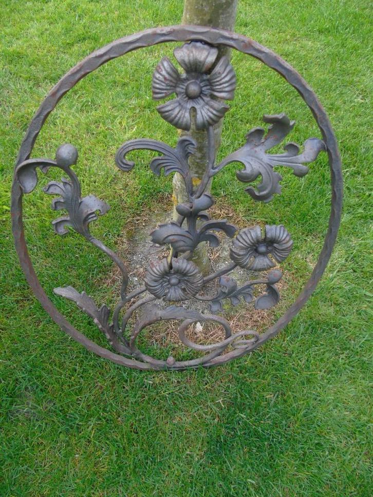 smeedijzeren fronton bloemenpatroon, Tuin en Terras, Tuinwanddecoratie, Nieuw, Ophalen