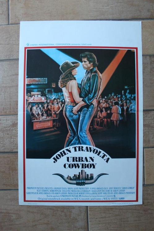 filmaffiche John Travolta Urban Cowboy 1980 filmposter, Verzamelen, Posters, Zo goed als nieuw, Film en Tv, A1 t/m A3, Rechthoekig Staand