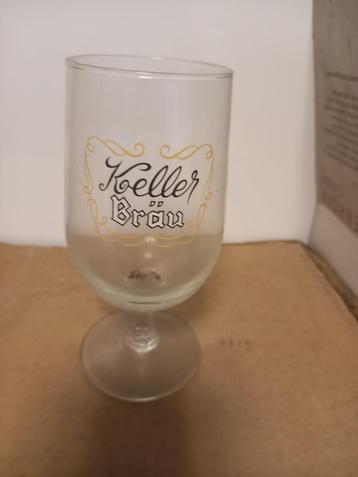 Vintage Keller Brau glas