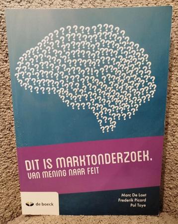 Dit is marktonderzoek. Van mening naar feit beschikbaar voor biedingen