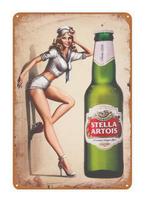 Stella blikken decoratie plaat, Verzamelen, Ophalen of Verzenden, Zo goed als nieuw, Reclamebord