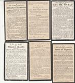 6 B P ENKEL  1930 - 33, Verzamelen, Bidprentjes en Rouwkaarten, Ophalen of Verzenden, Bidprentje