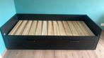 Ikea bedbank (zwart), Huis en Inrichting, Ophalen, Gebruikt, Zwart, Tweepersoons