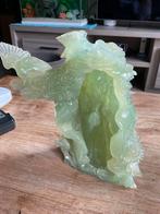 Beeld in jade met boeddha erin, Ophalen, Zo goed als nieuw